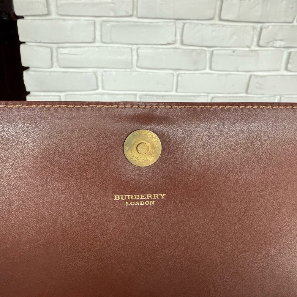 Burberry London Shoulder Bag, Burberry London RARE Nova Check Canvas and Leather - Picture 6 of 10